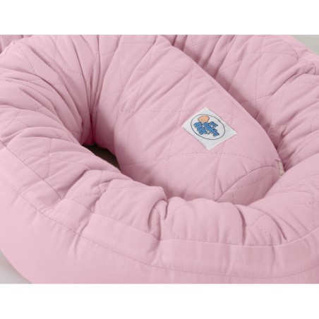 Tepitud beebipesa 2in1 voodipehmendus, roosa