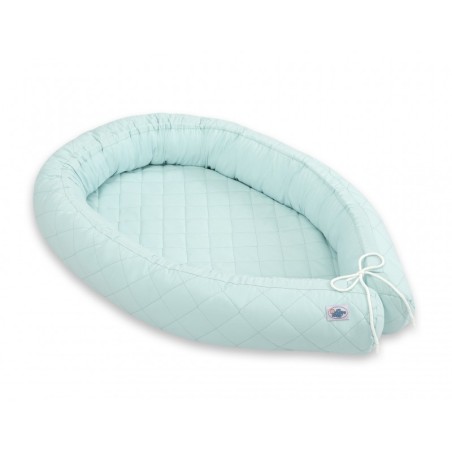 Tepitud beebipesa 2in1 voodipehmendus, mint