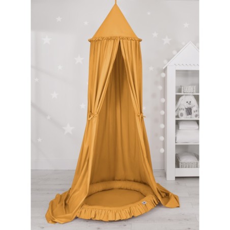 Baldahhiin + pesa mängumatt, sinepikollane