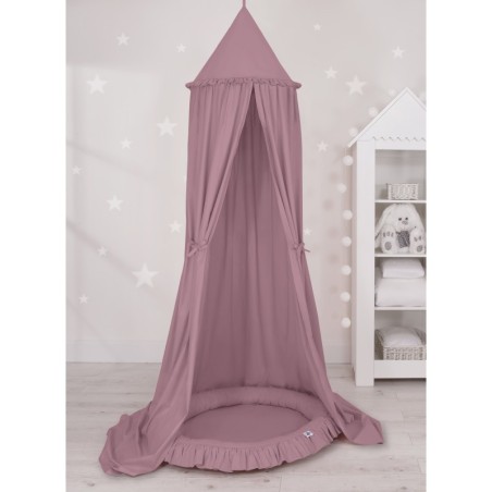 Baldahhiin + pesa mängumatt, pastell violett