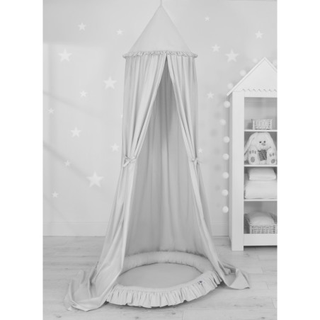 Mängumatt pesa ümmargune, helehall