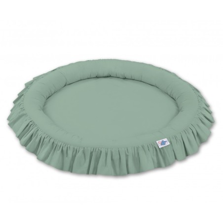 Mängumatt pesa ümmargune, pastell roheline