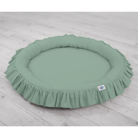 Mängumatt pesa ümmargune, pastell roheline
