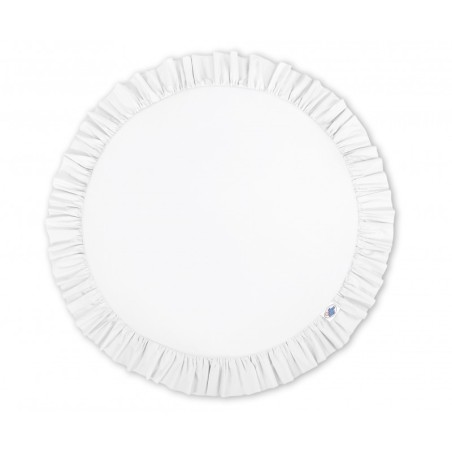 Mängumatt ümmargune, valge