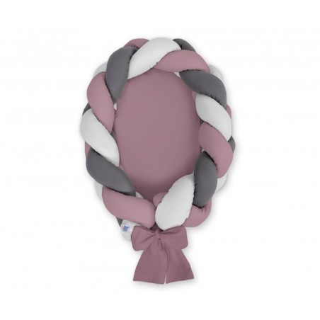 Punutud beebipesa 2in1, pastell violett/hall/antratsiit