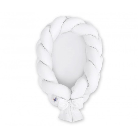 Punutud beebipesa 2in1, valge