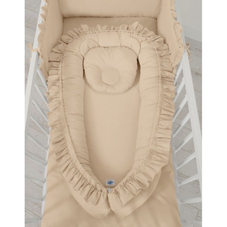 Beebipesa kroogitud äärega, beež