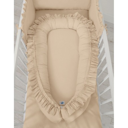 Beebipesa kroogitud äärega, beež