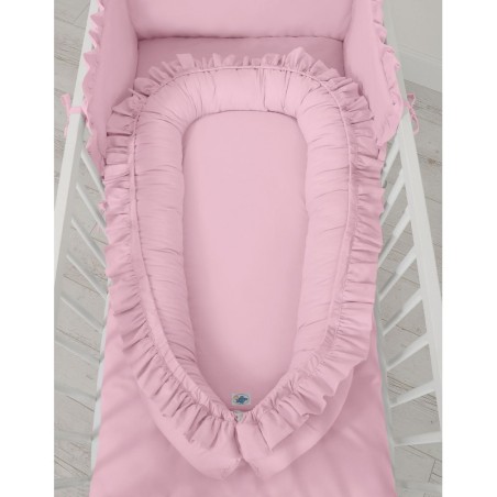 Beebipesa kroogitud äärega,heleroosa