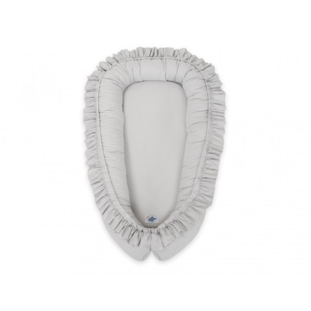 Beebipesa kroogitud äärega, hall