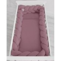 Punutud voodipehmendus XXL 360 cm, pastell violett