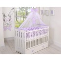 Punutud voodipehmendus XXL 360 cm, lilla