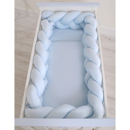 Punutud voodipehmendus XXL 360 cm, sinine