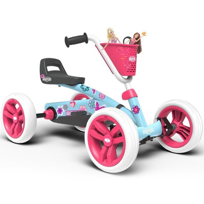 Berg pedaalidega kartauto Buzzy Bloom vaiksete ratastega, 2-5 a