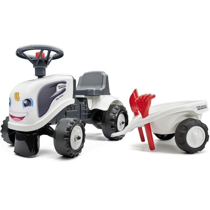 Väikelaste traktor Valtra haagisega ja aksessuaaridega