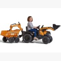 FALK Case IH Backhoe pedaalidega traktor treileri ja ekskavaatoriga 3 aastasele