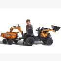 FALK Case IH Backhoe pedaalidega traktor treileri ja ekskavaatoriga 3 aastasele