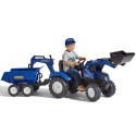 Falk New Holland pedaalidega traktor ekskavaatori ja haagisega 3 aastasele