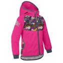 Laste softshell jope ilma voodrita, fuksia/koolibri