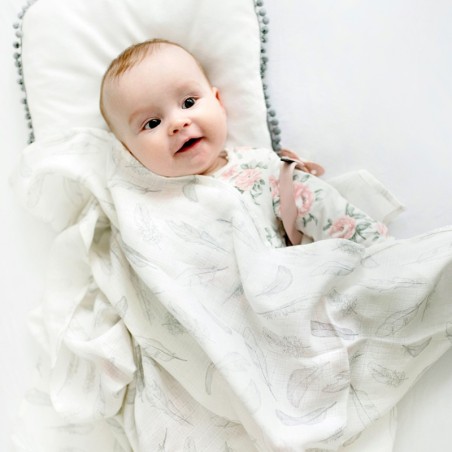 Bambus lapp 70x70 cm, silver feathers, sääski tõrjuv