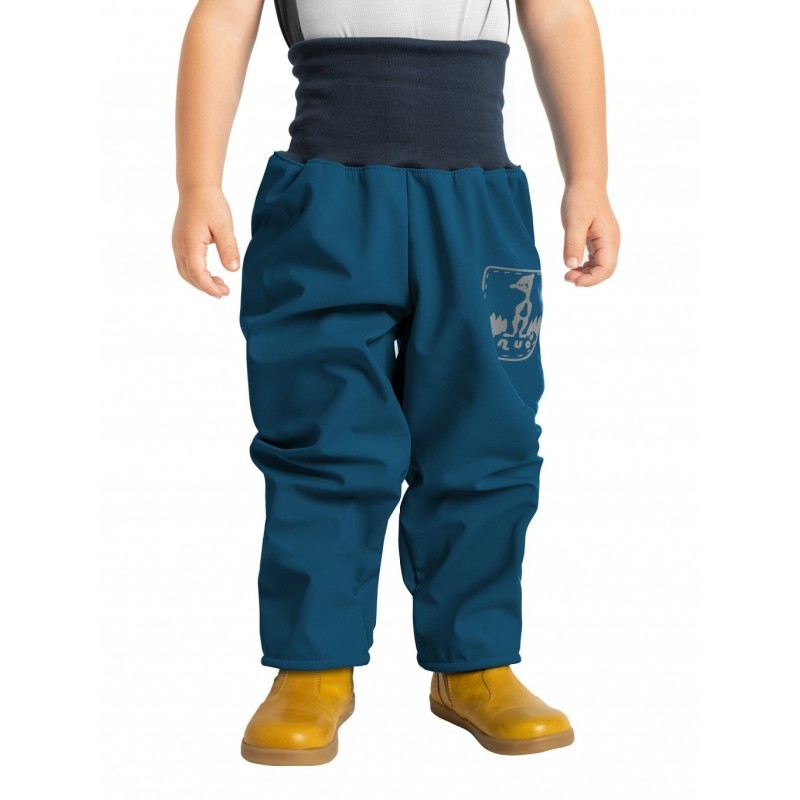 Softshell püksid fliisvoodriga Basic väikelastele, cobalt
