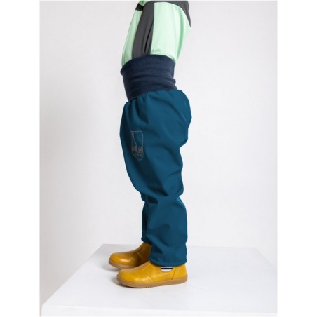 Softshell püksid fliisvoodriga Basic väikelastele, cobalt