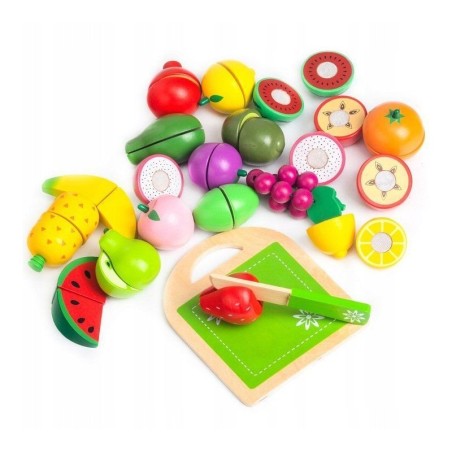 Puidust puuviljad lõikamiseks, 20 osaline