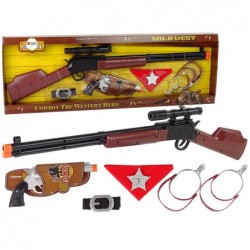 Sheriffi kauboi komplekt jahipüss revolver