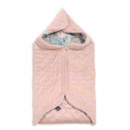 Turvahälli tekk multi, BOHO PALMS - POWDER PINK