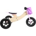Puidust jooksuratas 2in1, lilla
