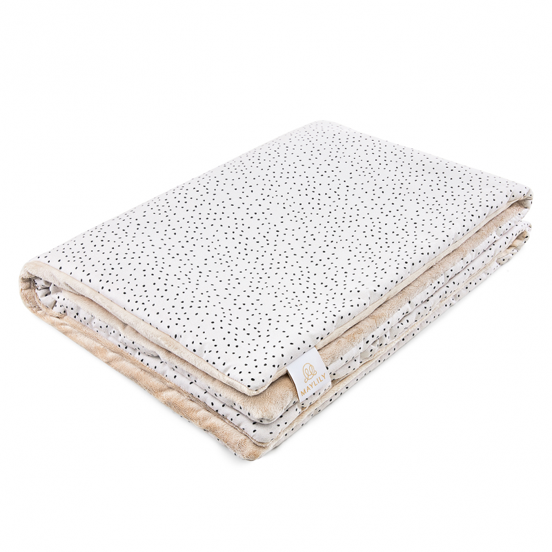Soe tekk 110x150 cm, bambus/minky, stones beige / beež