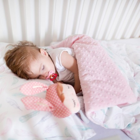 Soe tekk 75x100 cm, bambus/minky, hirved / beež