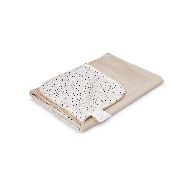 Beebitekk bambus/minky 95x75 cm, stones beige - beež