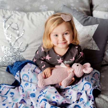 Beebitekk bambus/minky 95x75 cm, stones beige - beež