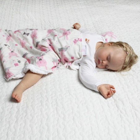 Beebitekk bambus/minky 95x75 cm, stones beige - beež