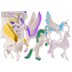 Ükssarviku Pegasuse figuuride komplekt White...