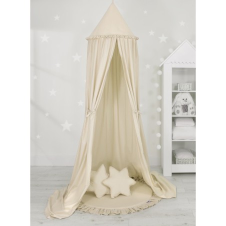 Baldahhiin + mängumatt + padjad, beež