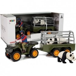 Quad koos haagistranspordiga Figurines Panda