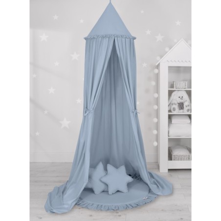 Baldahhiin + mängumatt + padjad, pastell sinine