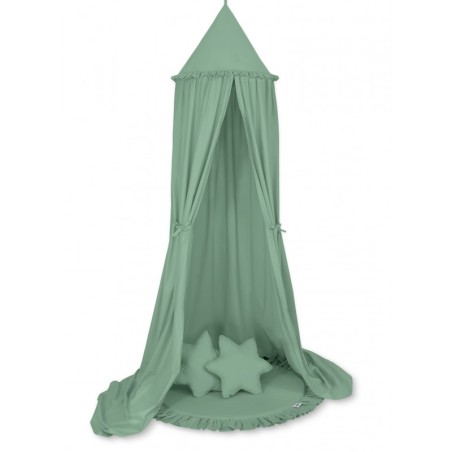 Baldahhiin + mängumatt + padjad, pastell roheline