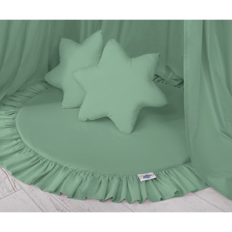 Baldahhiin + mängumatt + padjad, pastell roheline