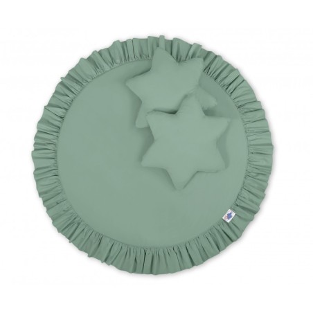 Baldahhiin + mängumatt + padjad, pastell roheline