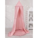 Baldahhiin + mängumatt, pastell roosa