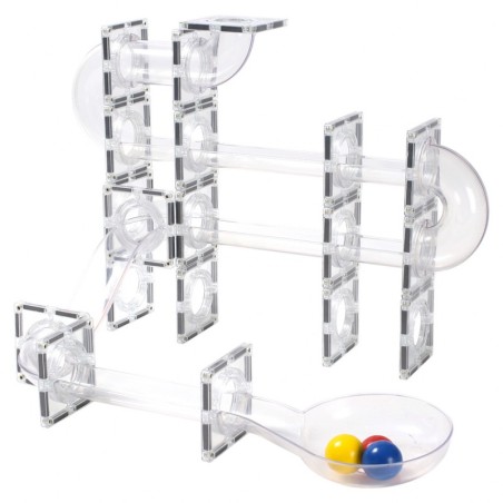 MNTL magnetklotsid pallirada 120 osa, läbipaistev