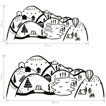 Seinakleebis mäed S, must