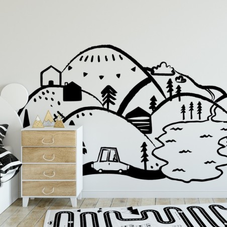 Seinakleebis mäed L, must