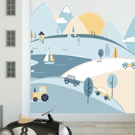 Seinakleebis helesinised mäed L