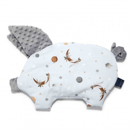 Beebipadi Sleepy pig, BY WHATANNAWEARS - FLY ME TO THE MOON SKY PURE - GREY