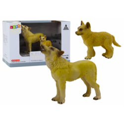 Figuurid: Täiskasvanud Hunt 9 cm ja Noor Hunt...