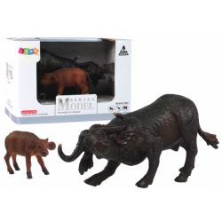 Kujukesed pühvel ja vasikas Aafrika loomaaia...